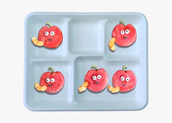 5 Compartments Tray